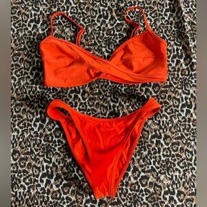 Tropic of C Vibrant Orange Women's Bikini Set